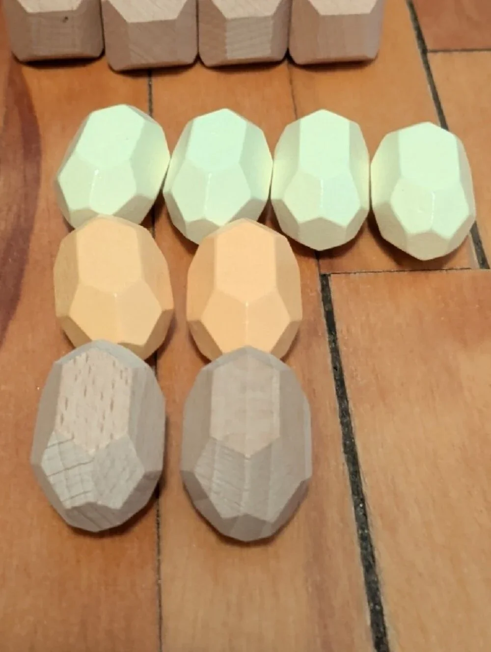 Wooden Gem Balance Rocks